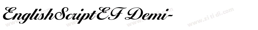EnglishScriptEF Demi字体转换